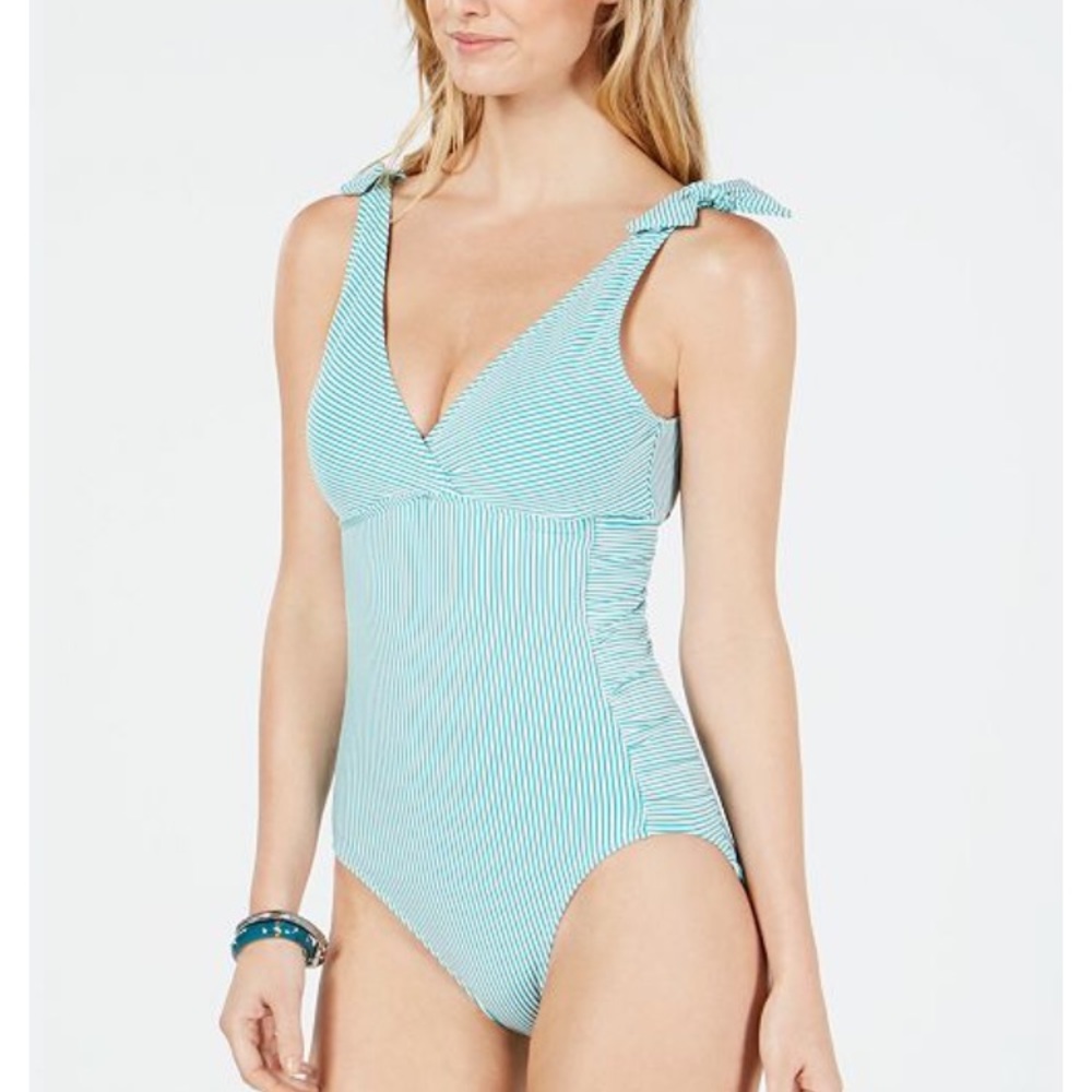 Lauren Ralph Lauren Slimming Seersucker Swimsuit